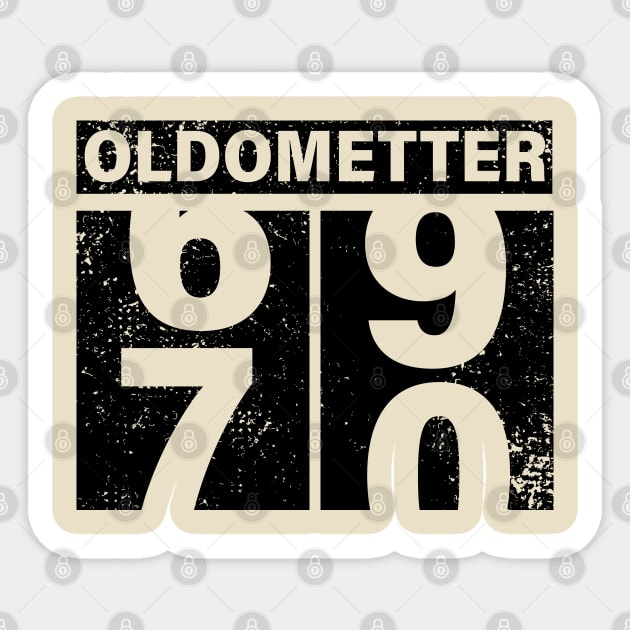 70th Birthday Oldometter Birthday Gift Idea Sticker by Salt88